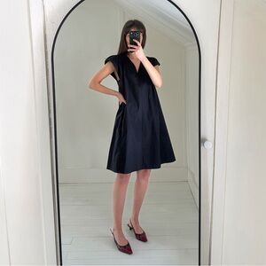 COS Smocked V-Neck Mini Dress